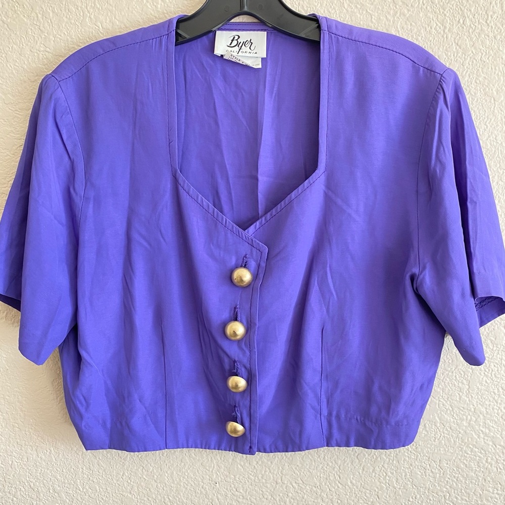 VINTAGE 80’s BUTTON UP BLOUSE